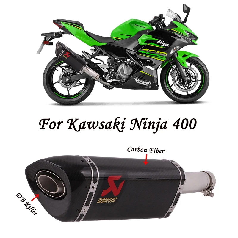 Новинка для- Z400 Ninja 400 выхлопная труба без шнуровки для мотоцикла, для побега, средняя выхлопная труба, съемный DB Killer YOSHIMURA глушитель