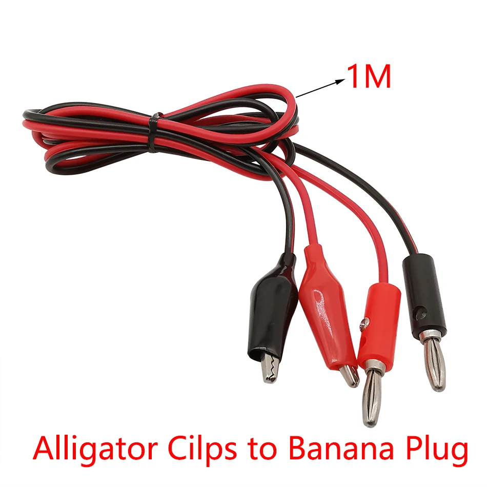 Alligator clips usb test leads test probes alligator clip adapter test cable connector electrical test wire test lead wire test lead cable test cable test cable lead test leads test clip alligator cilps to usb/banana plug test cable lead jumper wire male female dc 5.5x2.1 crocodile clip probe power supply adapter