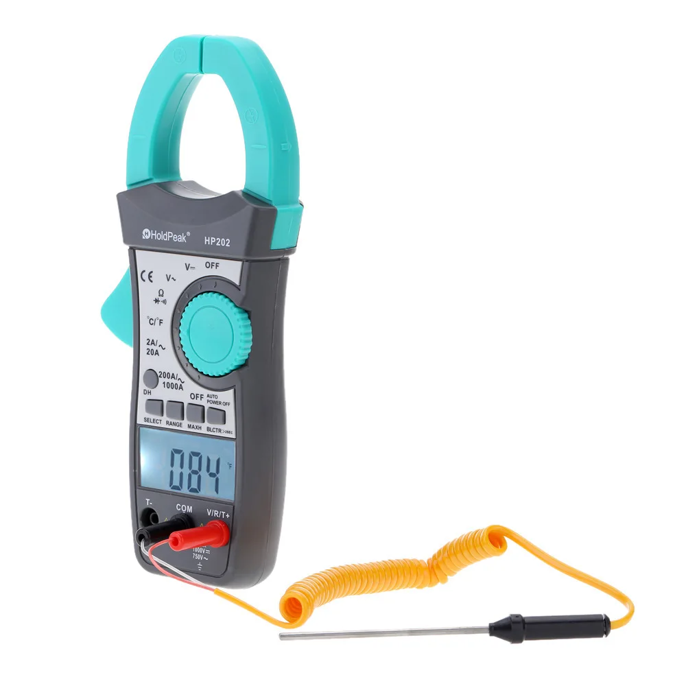 

HP202 Digital Clamp Meter Multimeter AC/DC Voltage Current R