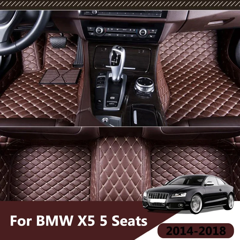 Car Floor Mats For BMW X5 5 Seats 2014 2015 Rugs Auto Interior Mat Accessories Car Carpets
