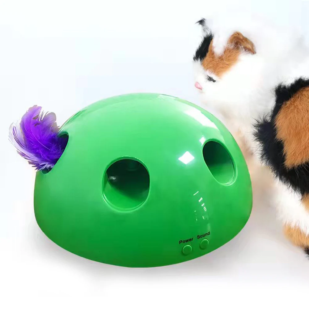 Electric Cat Toys Training Toy Interactive Cat Scratching Device Funny Carnival Game Peek A Boo Play Cat Pet Products Dropship