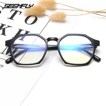 Seemfly, мужские, женские, анти-Синие лучи, очки, оправа, полигон, очки, синий светильник, радиация, блокировка, компьютерные очки, оправа для очков