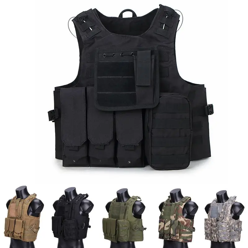 

Tactical Vest Plate Carrier Outdoor CS Hunting Shooting Protection Gear Military Combat Training Camouflage Airsoft Armor Vest