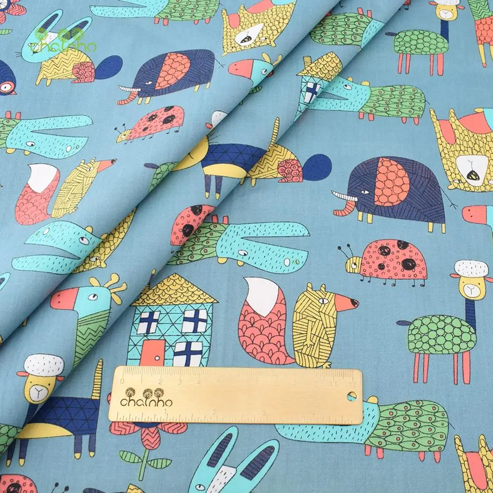 Cartoon Turmeric,Printed Twill Cotton Fabric,Patchwork Cloth For DIY Sewing Quilting Baby&Child's Bedclothes Shirts Material