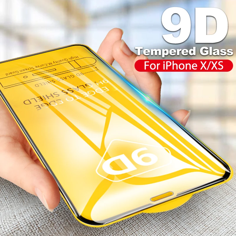 

9D Tempered Glass For iPhone 11 Pro Max 11 Pro Screen Protection Film For iPhone 11 XS XR XS MAX 8 7 6 6S Plus Cover Case Glass
