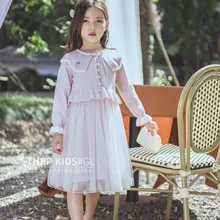 5425 жемчужное рождественское платье принцессы для маленьких девочек г. Новые весенние вечерние Детские платья на свадьбу для девочек,, Пасхальная одежда