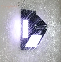 Lampe solaire murale à 3 faces avec capteur de mouvement PIR, 100 LED, contrôle par la lumière du soleil, pour cour, chemin, jardin, maison 4