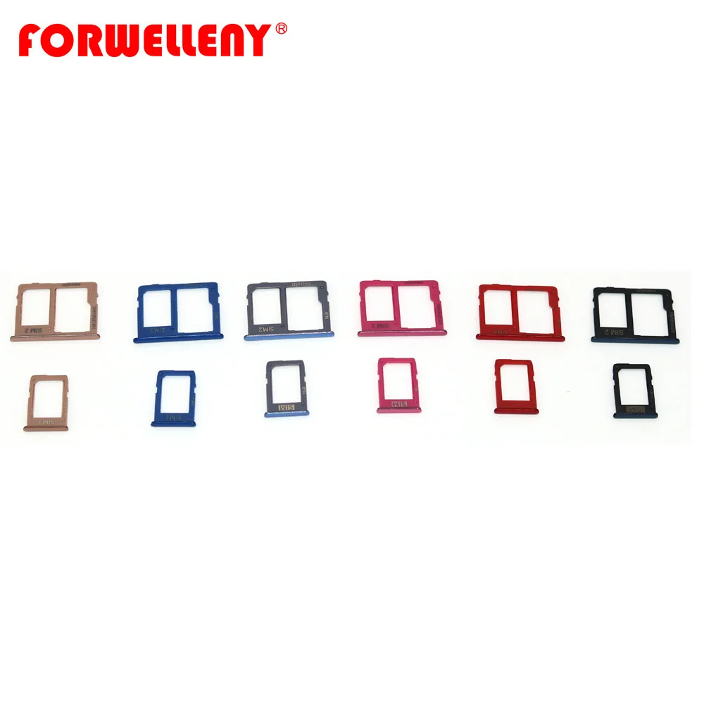 Soporte de tarjeta Micro Sim para SAMSUNG Galaxy J4, J6, J8 Plus, J415, J610, J810, bandeja de ranura, adaptadores, negro, gris, dorado, azul, púrpura