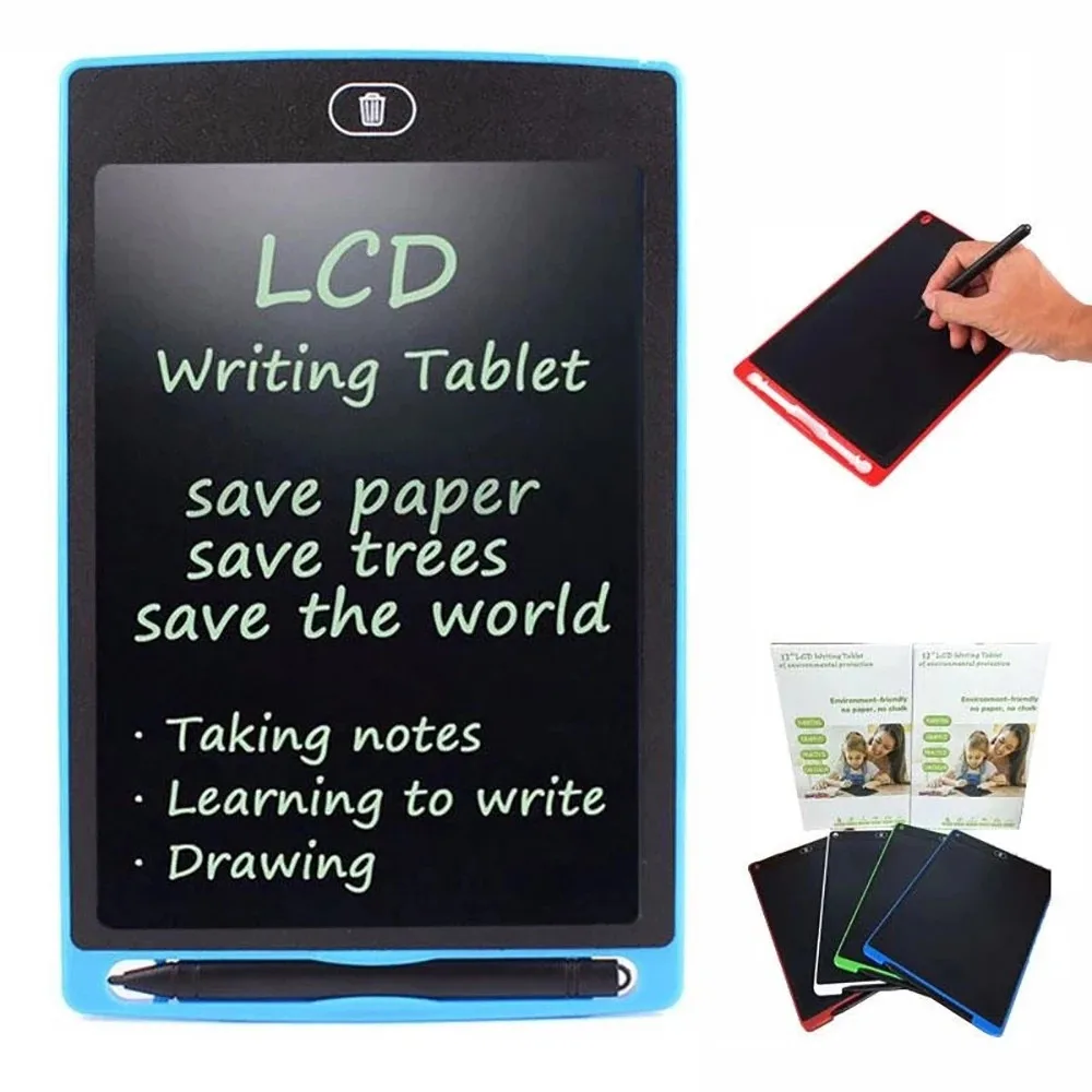 Tableta de dibujo LCD inteligente portátil, Bloc de notas electrónico de 8,5 pulgadas, almohadilla para escritura a mano, ultrafina, para bocetos