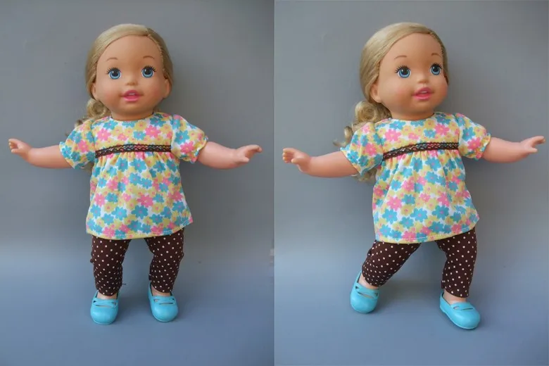 14 дюймов 35 см Reborn Baby Doll Одежда Платье Набор для baby doll костюм наряд