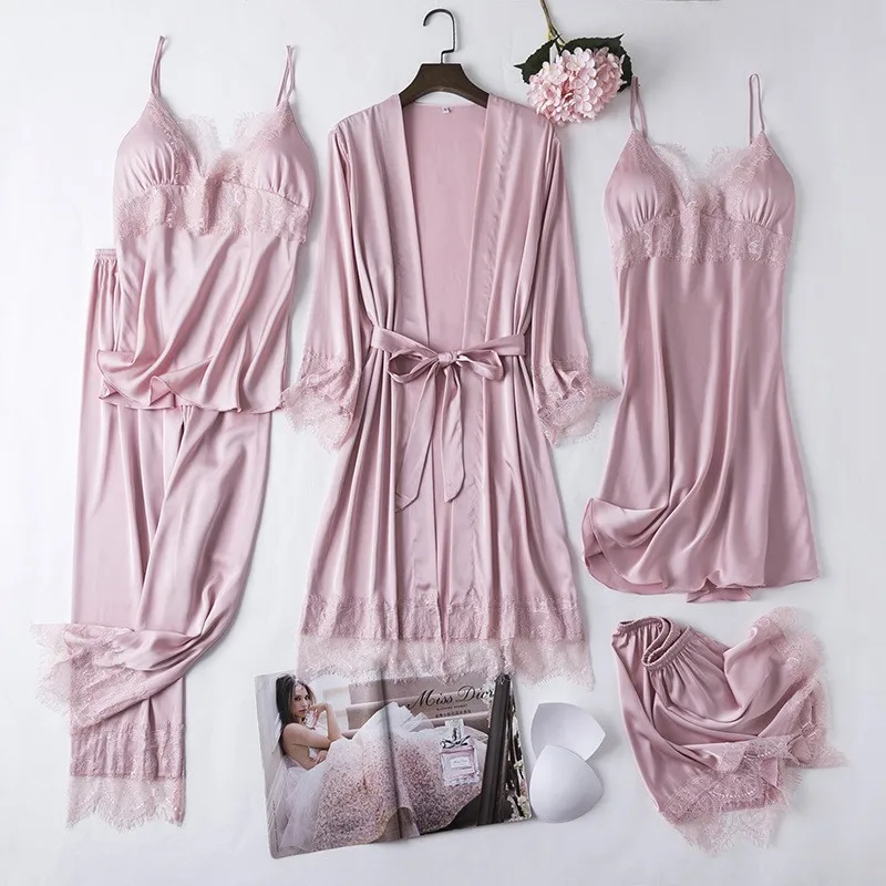Women New Bride Bridesmaid Wedding Party Robe Female Sleepwear White Kimono Pajamas Rayon Casual Nightgown Home Clothes women sleepwear,bride robes,sleepwear pajamas