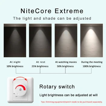 

COOJUN LED brightness of the dimming driver of the lighting fixture can be adjusted at will NiteCore Extreme dimmable driver