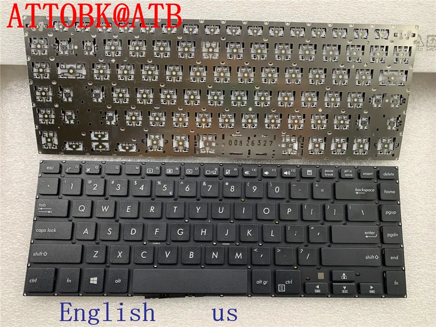 

Английская клавиатура для ноутбука ASUS PRO P1440 P1440UF P1440U, черная клавиатура US