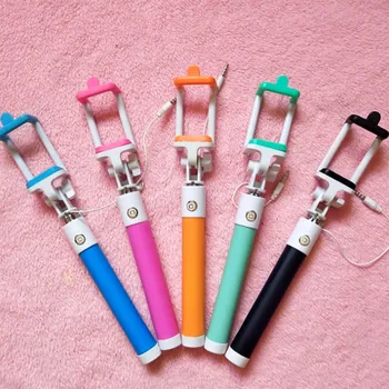 

Portable Selfie Stick Extendable Handheld Self-portrait Holder Monopod Stick For Cell Phone Professional Wired Selfie Stick
