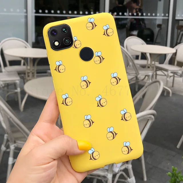 Sunflower Painted Soft Silicone Phone Case For Xiaomi Redmi 9C NFC 9 C 9A Case Butterfly Back Cover For Redmi 9A 9C 9 a Bumper gdhn