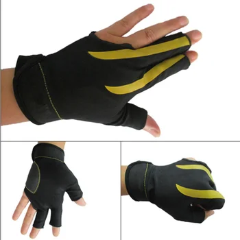

aNew Arrive Snooker Cue Glove 3-Finger Billiard Gloves Snooker Shooters Left Hand High Quality Billiard Fitness Accessories