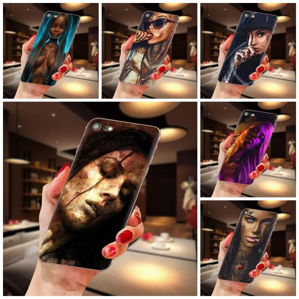 Sleeve Tattoo Girl For Galaxy Grand A3 A5 A7 A8 A9 A9S On5 On7 Plus Pro Star 2015 2016 2017 2018 TPU Print Phone Cover Case | Мобильные