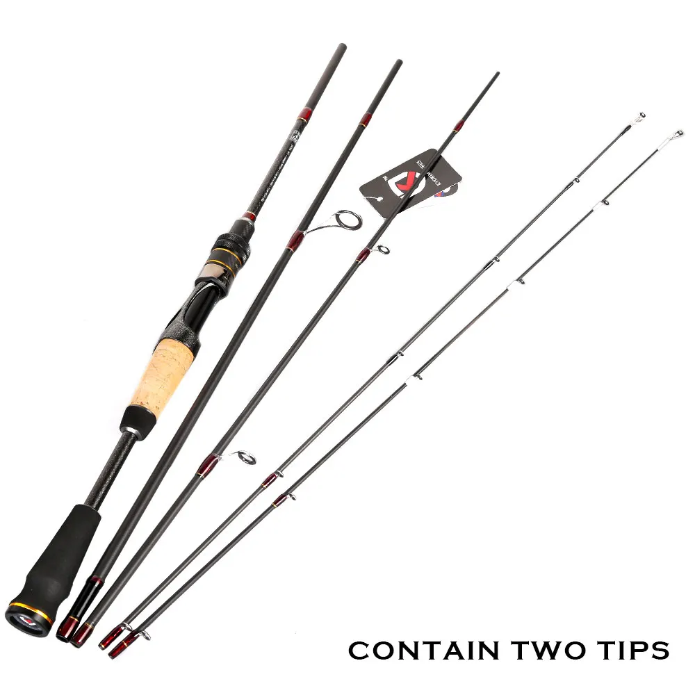 Fuji 4Section Travel Spinning Rod Casting Lure Fishing Rod 1.87m L