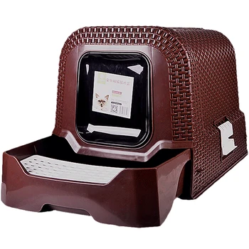 

Draw-out Type Cat Sand Basin Spill Prevention Toilet Fully Enclosed Large Enclosed Cat Sand Basin Cat Shit Its Deodorization