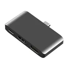 3 в 1 USB C к PD/HDMI/USB3.0 адаптер 4K видео дисплей Тип C конвертер для ноутбука планшета, переключатель