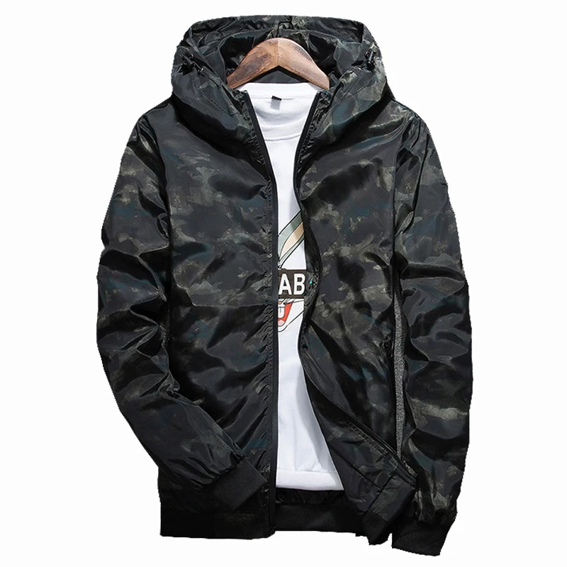 

Menswear 2019 Mens Jackets and Coats Casual Outerwear Men's Spring Autumn Printing Jacket Windproof Outdoors Male Jackets 1188