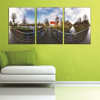 

Modern Home Art Painting Natural Landscape Bedroom Triptych HD Photography Art Hanging Painting No Frame for Home Decor