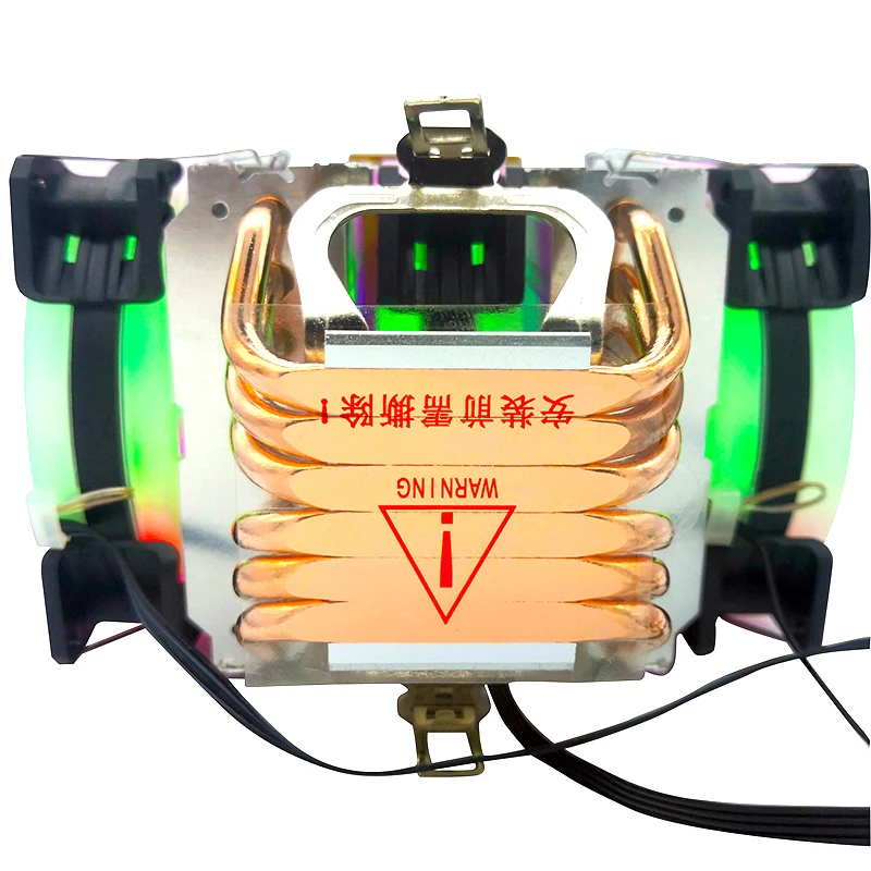 6PH F Новые 6 тепловых труб кулер для процессора 90 мм PWM 3/4Pin поддержка 3 вентиляторов