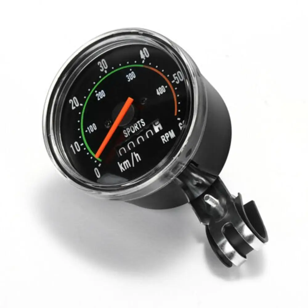 Vintage Style Bicycle Speedometer Analog Mechanical Odometer with Hardware 