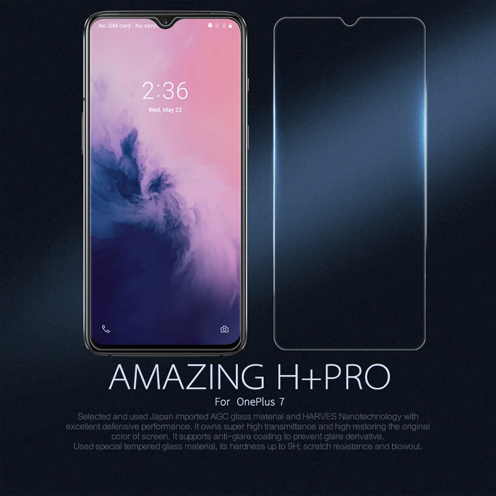 Для OnePlus 7 стекло Amazing H/H+ Pro Закаленное стекло-экран протектор для OnePlus 7 Nilkin 2.5D защитное стекло