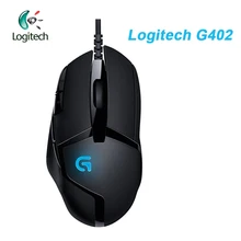 Мышь logitech G402 Hyperion Fury с оптической 4000 dpi, высокоскоростная игровая мышь с поддержкой официальной проверки для ПК и ноутбука