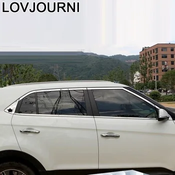 

Car Window Body Trunk Foot Pedal Exterior Decorative Auto Automobile Parts Trim Accessory Sticker Strip 18 19 FOR Hyundai Creta