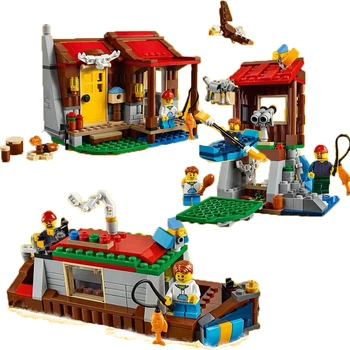 

Compatible Lepined City Creative 31098 Wilderness Hut 305PCS House Architecture Building Block Children Toys Figures