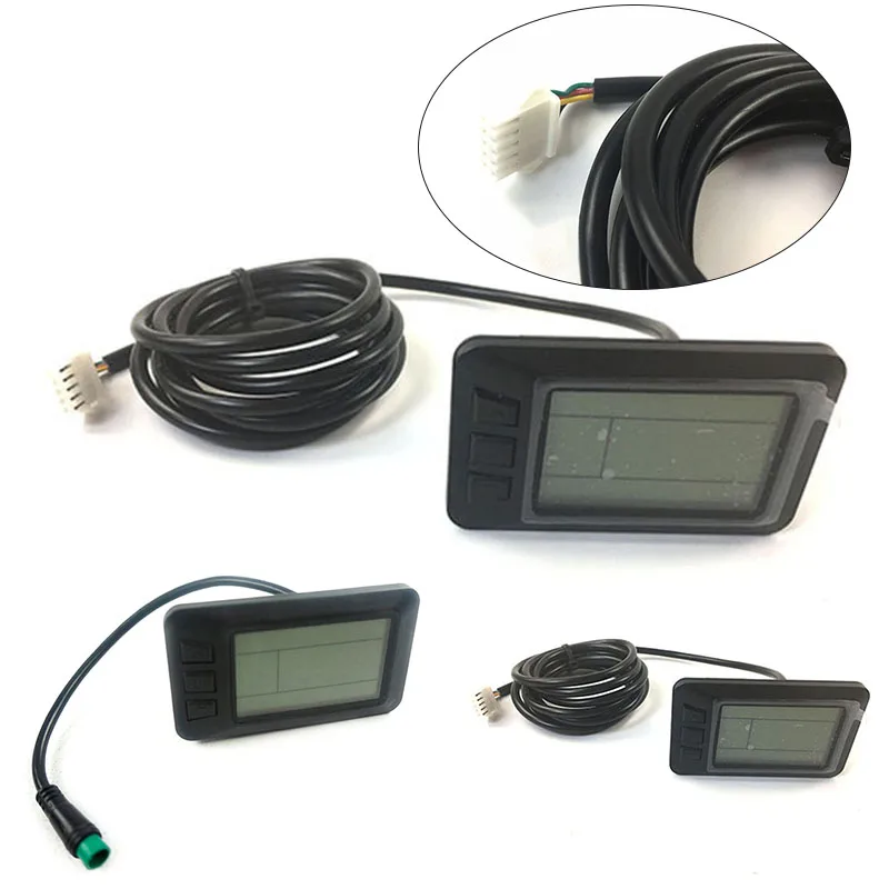 Электронный велосипед KT LCD7 дисплей метр Индикатор скорости измерения Велоспорт пластиковая панель