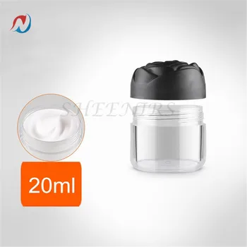 

12pcs 20g Plastic Cosmetic Cream Containers with Rose Shaped Screw Caps, Empty Makeup Sample Jars Lip Balm Pot Jar