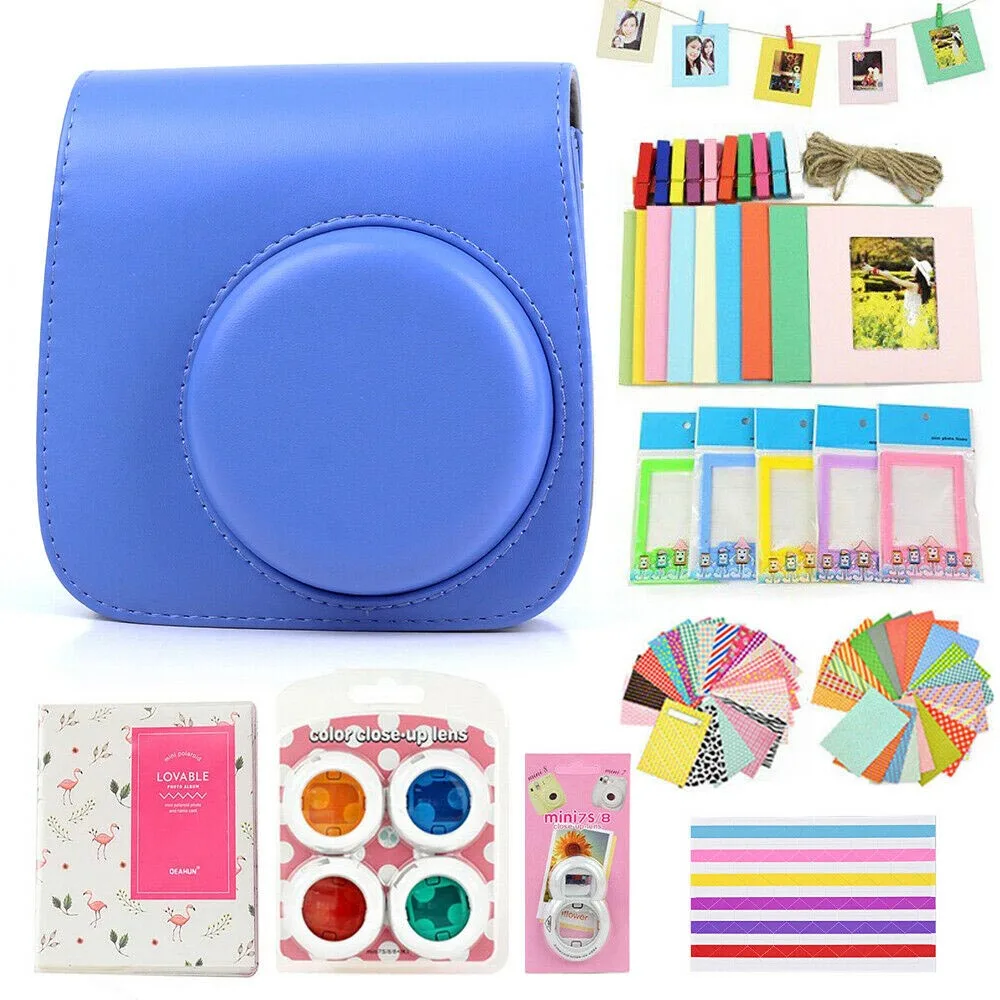 Fujifilm Instax Mini Case Bag Camera Accessories Kit Photo Album Lens Filters Stickers For Instax Mini 8 Mini 9 Instant Camera 