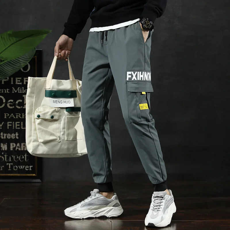 

Cargo Foot Multi-color Selectable Autumn Bib Overall Men's Casual Korean-style Trend Men Versatile Long Pants