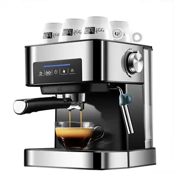 

Coffee Maker Express Espresso Machine Latte Cappuccino Stainless Steel 220V