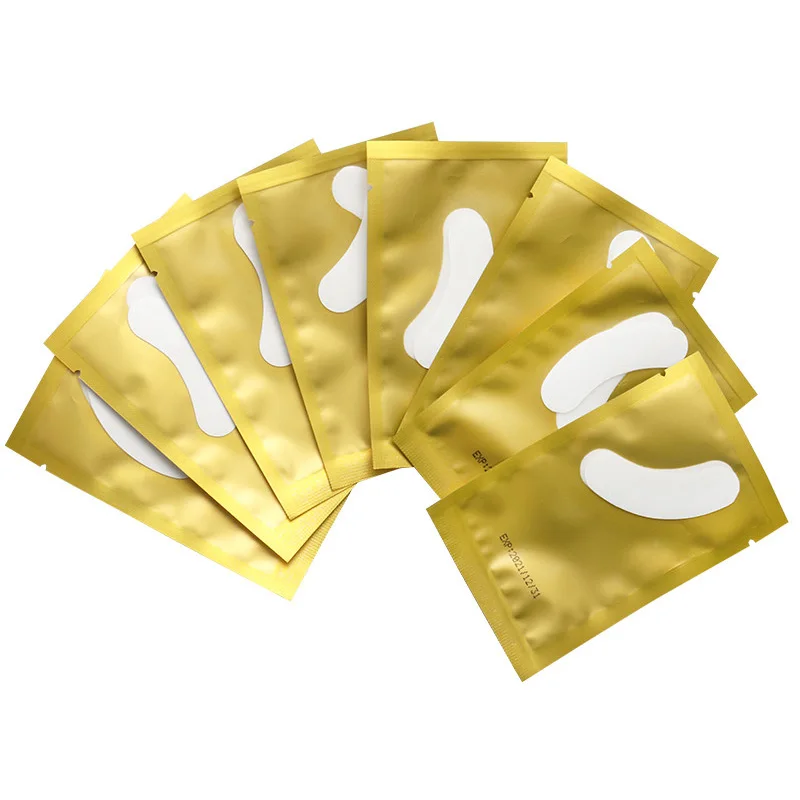 50 Pair Mini Eyelash Pad Gel Patch Grafting Eyelashes Under Eye Patches for Eyelash Extension Paper Sticker Wraps Makeup Tools