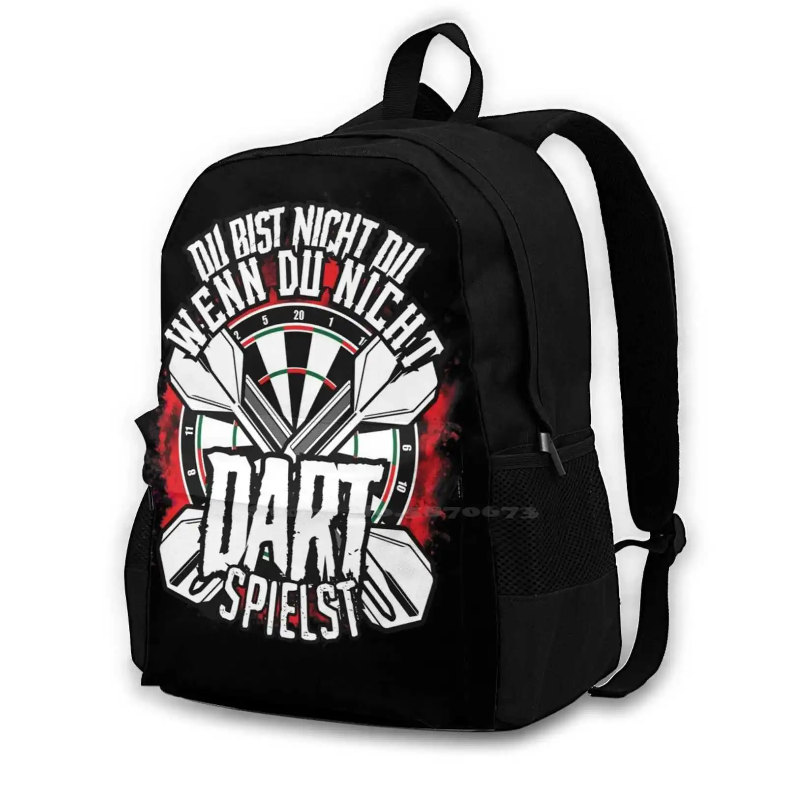 

Darts Player School Bags Travel Laptop Backpack Dartpfeil Christmas Old Man Dart Darts Player Dart Sports Never Underestimate