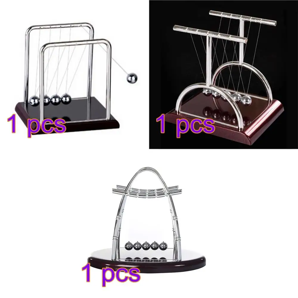

NFSTRIKE Adults Decompression Toy T Shaped Newton Cradle Balance Ball Science Puzzle Fun Desk Toy Stress Reliever Toys Promotion