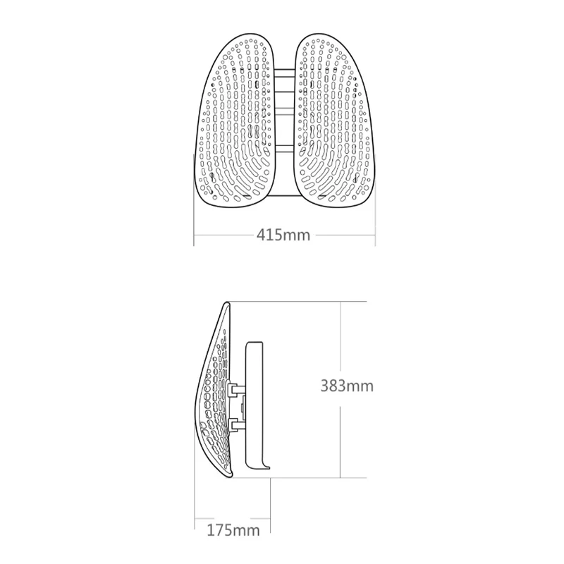 Xiaomi Leband Регулируемая эргономичная поддержка спины с одной клавишей подъемная обмотка динамическая Удобная подушка для спинки стула