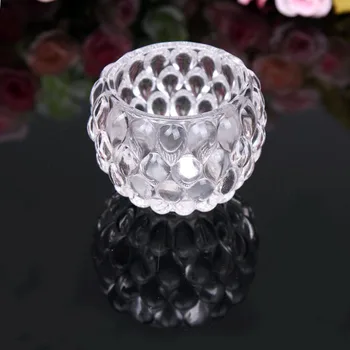 

Glass Candle Holder for Dinner Table Stylish Simple Mosaic Glass Candle Holders Tealight Bird Cage Decoration Home Decor GG50zt