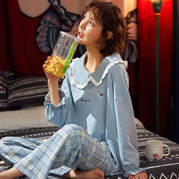 

Summwe Autumn Women Sleepwear Silk Satin Pajamas Set Short Sleeve Pajamas for women Ladies Pyjamas