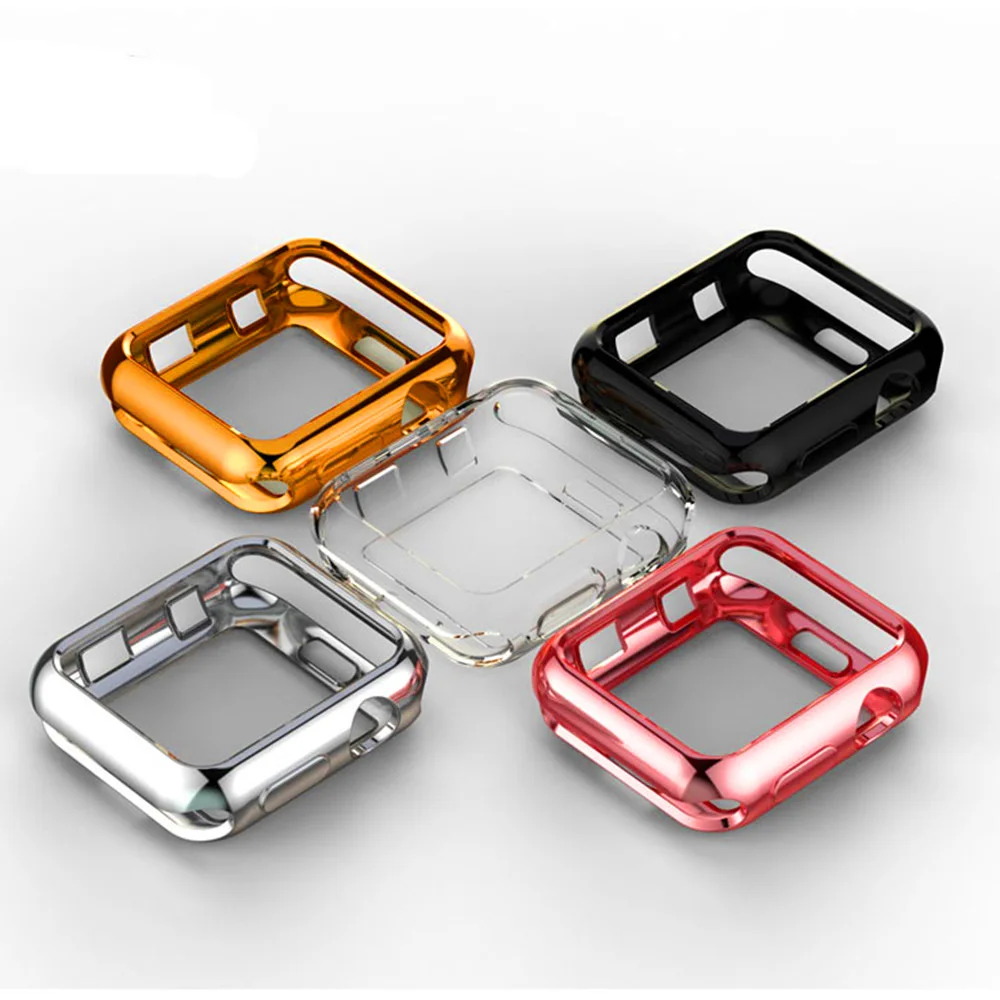 Cover for Apple Watch case 44mm 40mm iWatch Case 42mm 38mm Soft TPU Bumper Protector apple watch series 6 5 4 3 SE Accessories afbeelding