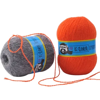 

Sheep mink fur medium thick hand-knitted long mink yarn wholesale Threads for knitting alize yarn down mink specials 50g/pc 300m