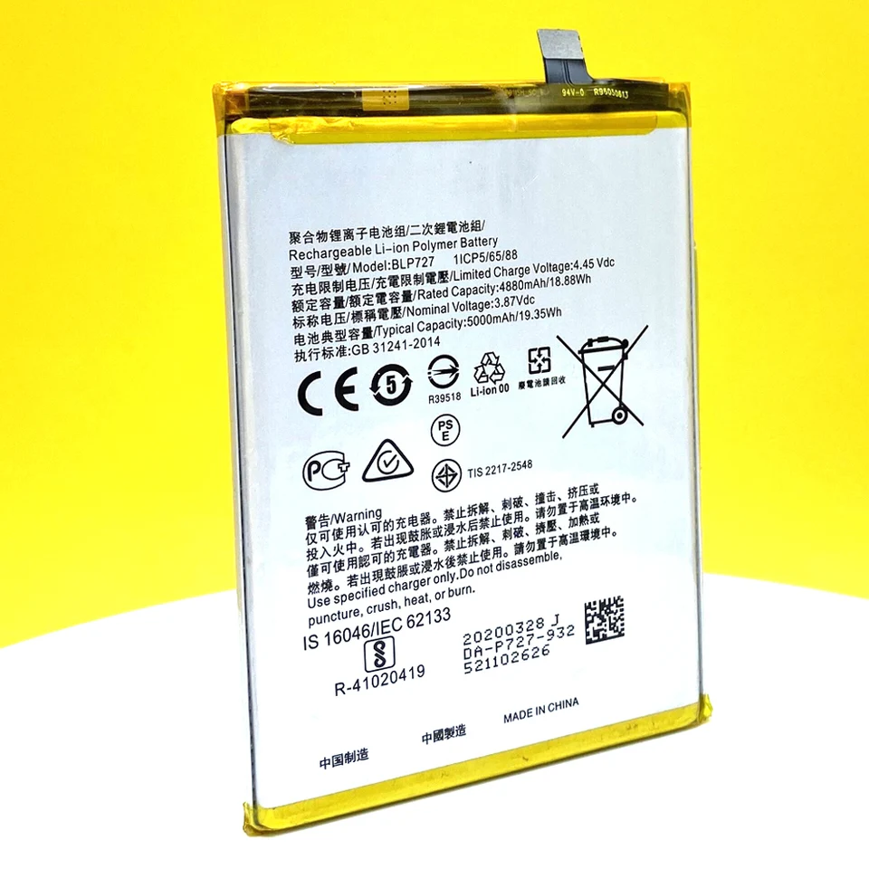 BLP727 5000mAh Battery For Oppo A5 2020/A9 2020 Smart Phone