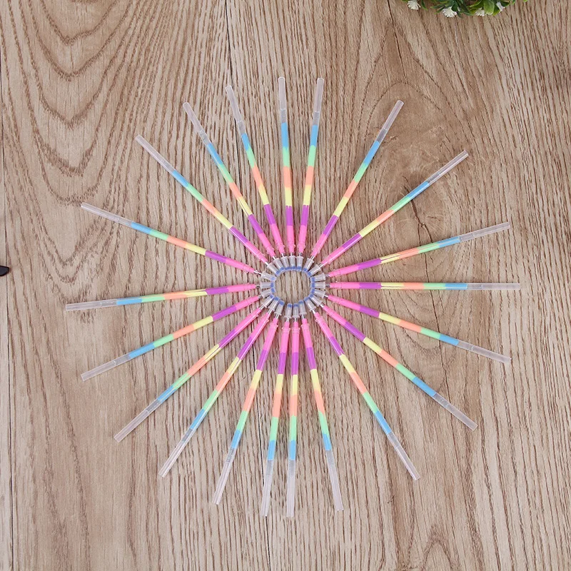 100 шт/партия разноцветное Радужное пополнение хайлайтеров гелевая ручка рисунок