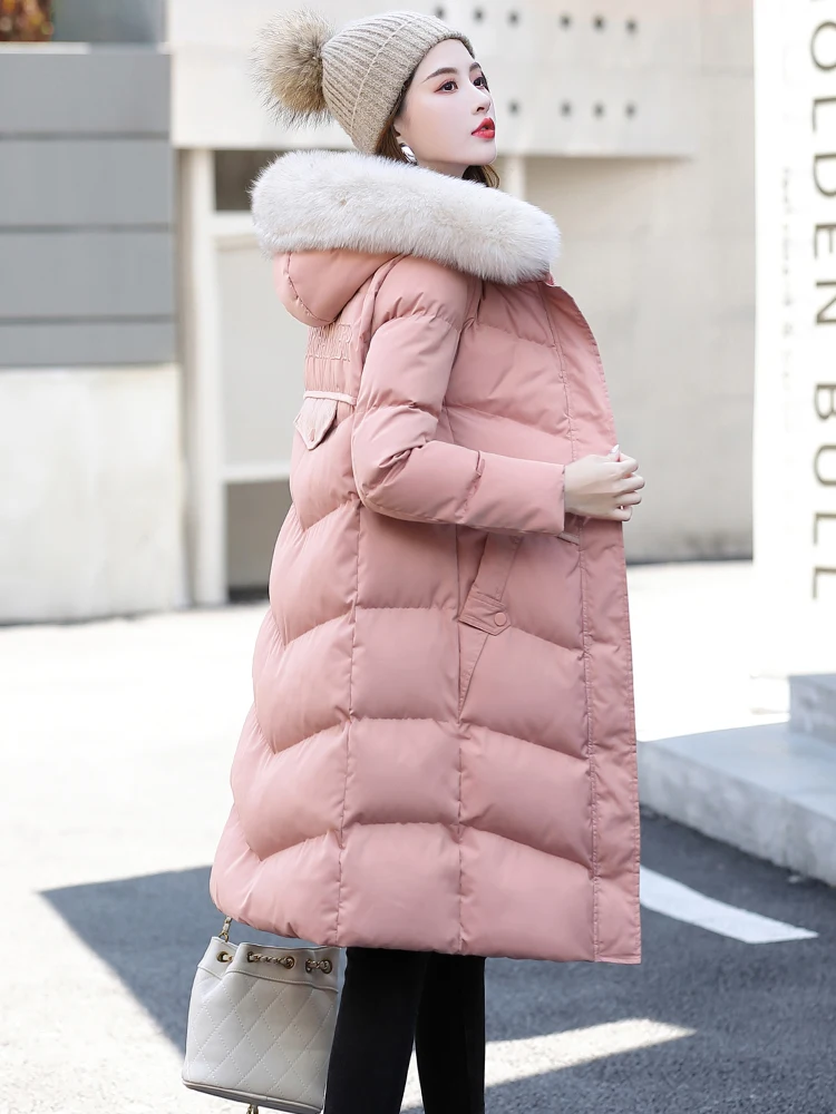 AYUNSUE, зимняя женская куртка,, парка, длинное пальто, пуховик, хлопок, стеганая куртка, Корейская одежда, манто, Femme Hiver A68392