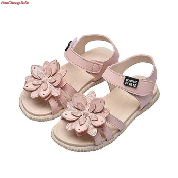 

Girl Sandals Summer Shoes Cute Flower Roman Shoes White Yellow Open-toe Kids Girls Beach Sandals Kids Shoes School