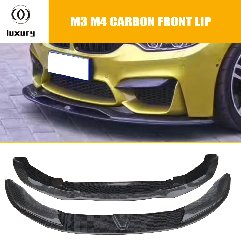 Передняя губа из углеродного волокна для BMW F80 M3 седан F82 M4 Coupe F83 кабриолета 2014-2020 2